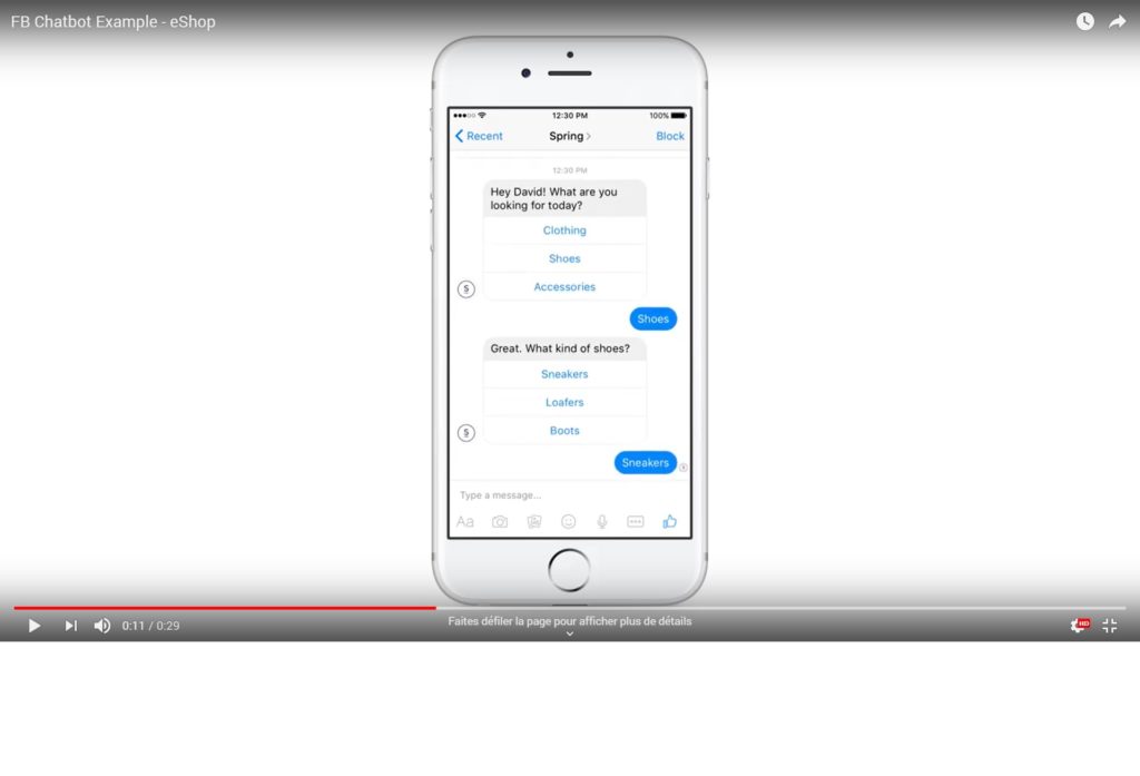 tendances web 2020 chatbot messenger aperçu vidéo